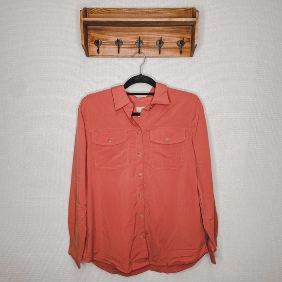 Chico's Tops - Chicos | Salmon Pink Rosey Colored Button Up Top